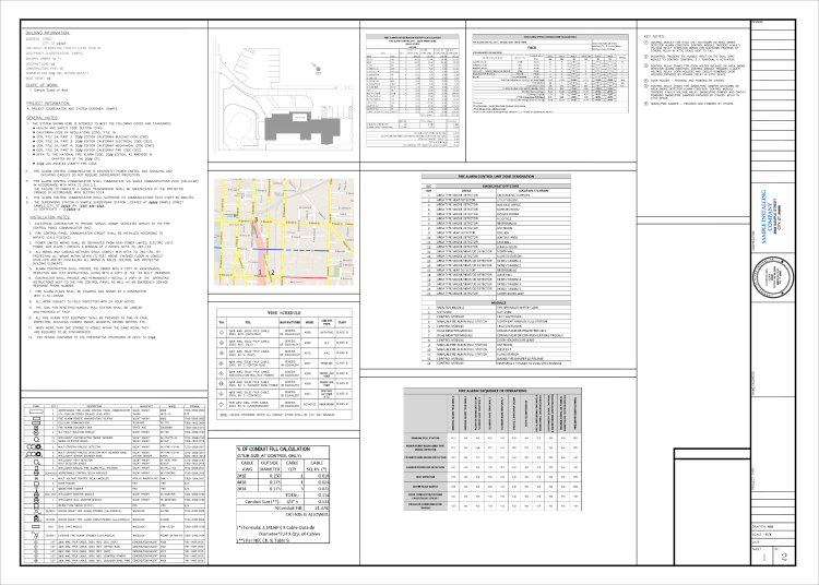 Fire Alarm Permit Drawings